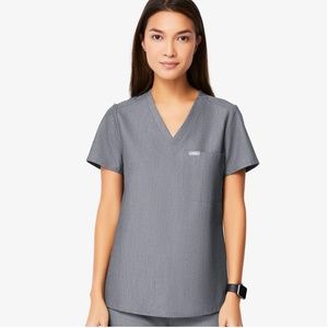 FIGS- Women's Catarina One-Pocket Scrub Top- Graphite